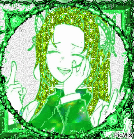 Manga verde Kanae Kocho - Gratis animerad GIF
