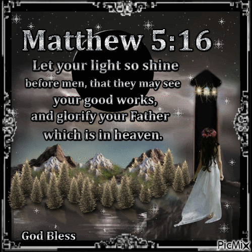 Matthew 5:16 kjv - 免费动画 GIF