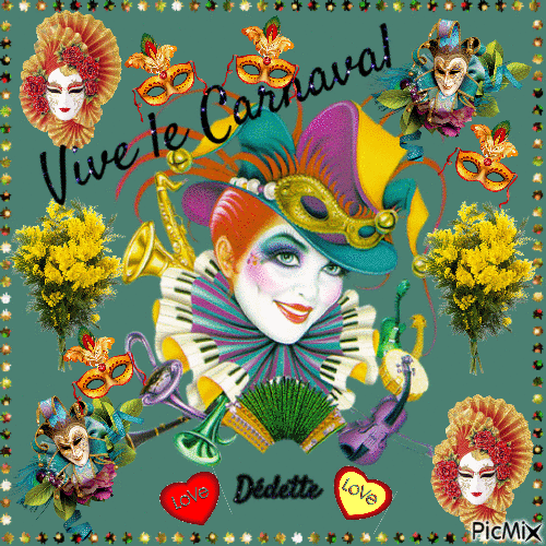 Vive le Carnaval - Безплатен анимиран GIF
