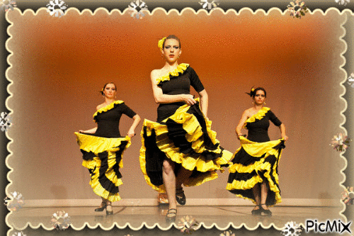 Dança flamenca - GIF animé gratuit