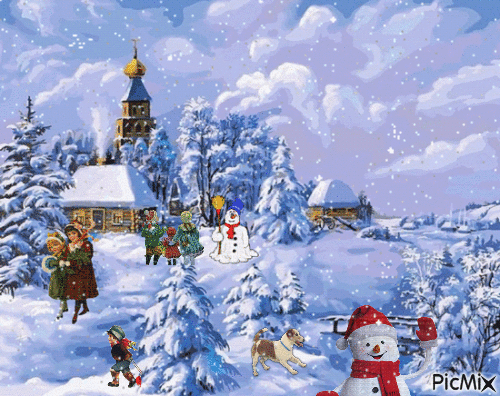 Привет, Зима! - Ücretsiz animasyonlu GIF