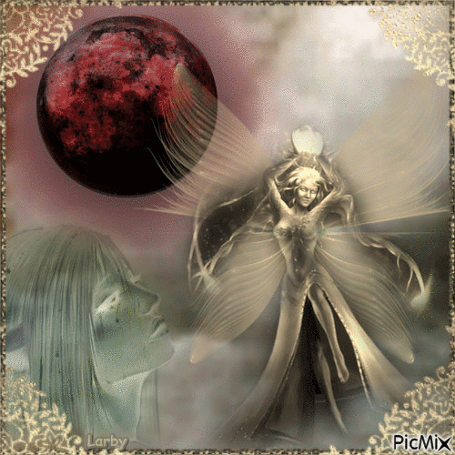 Fairy in the moonlight !!!! - GIF animé gratuit