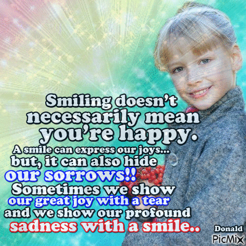 A smile can express our joys... - GIF animado gratis
