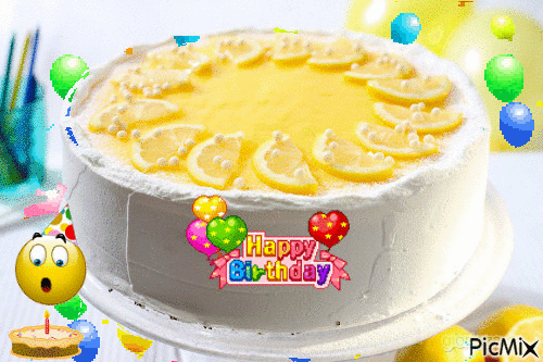 happy birthday - Animovaný GIF zadarmo