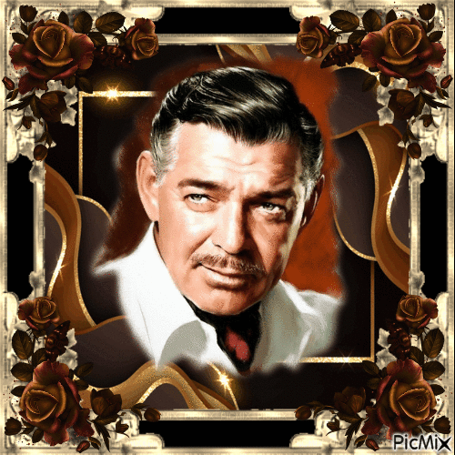 Clark Gable, Acteur américain - Ilmainen animoitu GIF
