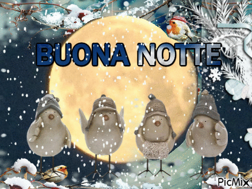 BUONA NOTTE - Animovaný GIF zadarmo