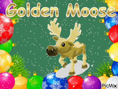 Golden Moose - Δωρεάν κινούμενο GIF