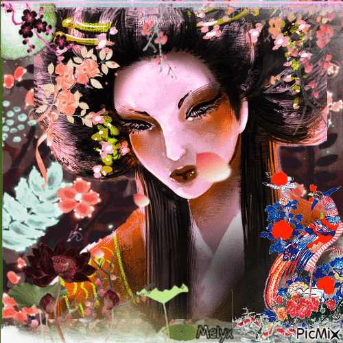No geisha - GIF animado grátis