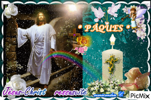 * Jésus - ressuscité - * - 無料のアニメーション GIF