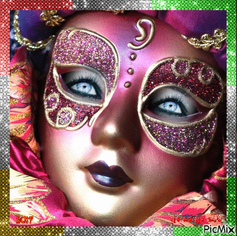 Créa de Georges♥49 / Masque de Carnaval - GIF animado gratis