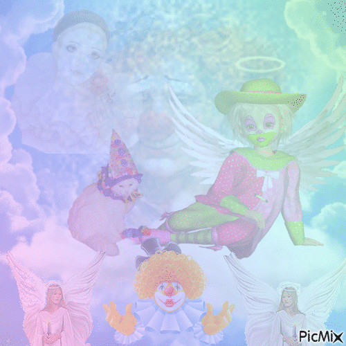 clown heaven - Darmowy animowany GIF