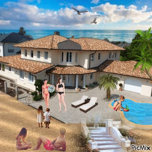 Strandhaus - Gratis geanimeerde GIF