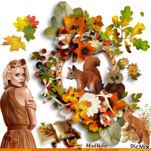 beau décor d'automne - Ingyenes animált GIF