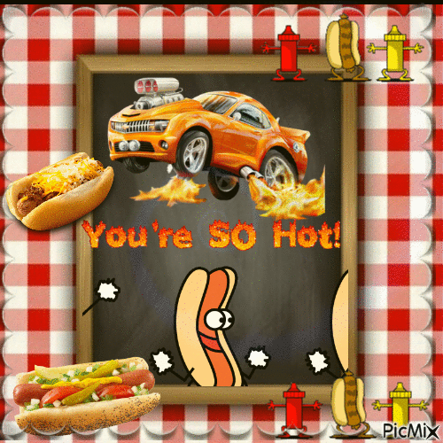hot dog avec humour - Gratis geanimeerde GIF