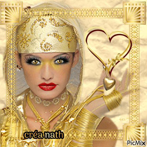 Coeur en or,concours - Безплатен анимиран GIF