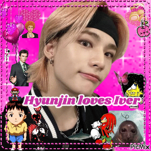 Hyunjin loves iver - Δωρεάν κινούμενο GIF
