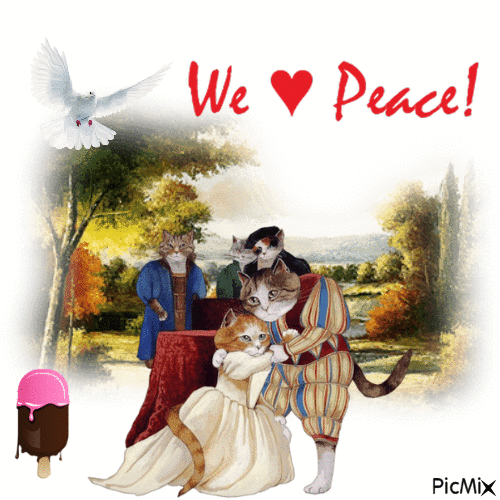 We (Heart) Peace - Ingyenes animált GIF