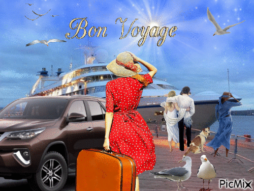Bon voyage - Бесплатный анимированный гифка