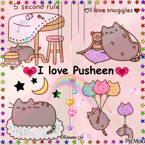 Pusheen ❤ - Animovaný GIF zadarmo