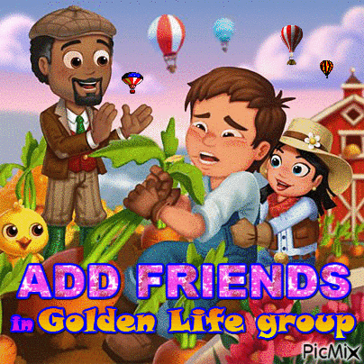 ADD FRIENDS - Bezmaksas animēts GIF
