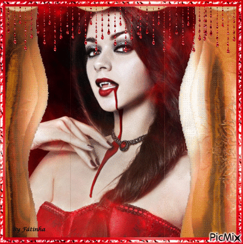 Miss Vampire - Darmowy animowany GIF