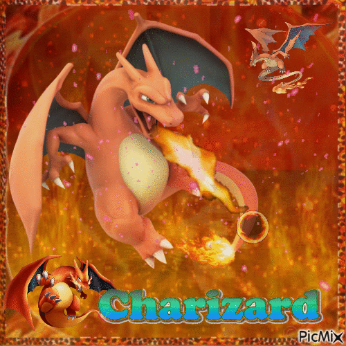 Charizard - Nemokamas animacinis gif