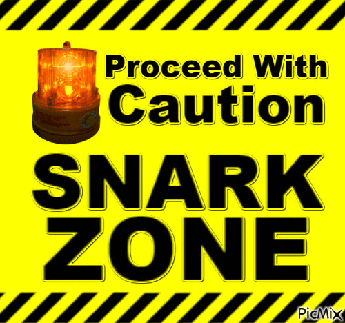 Caution Snark Zone - Gratis animerad GIF