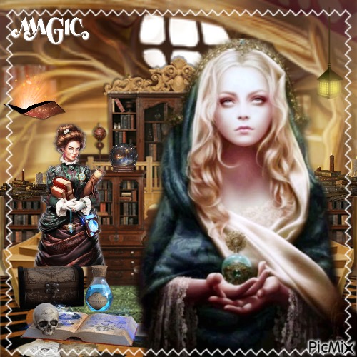 Magic Library - gratis png