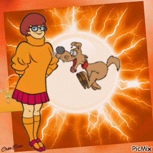 Concours :  Velma - Tons oranges - Free animated GIF