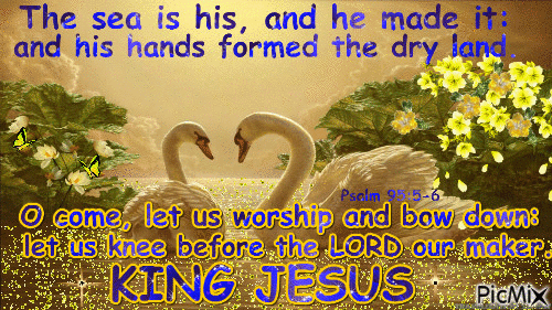 BLESSES BE OUR KING JESUS! - Nemokamas animacinis gif