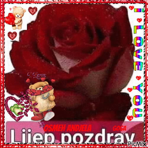 POZDRAV - GIF animé gratuit