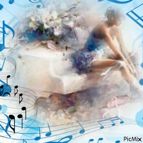 Femme Aquarelle avec fond musique - δωρεάν png