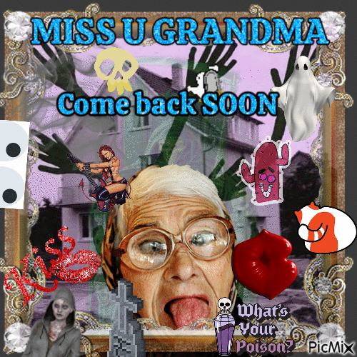 Miss u Grandma - Бесплатни анимирани ГИФ