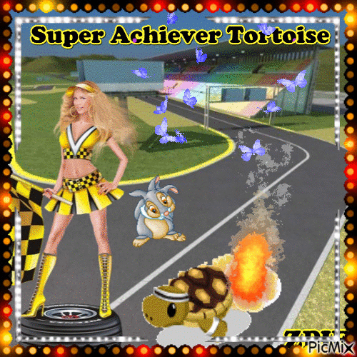 Super Achiever Tortoise - Bezmaksas animēts GIF