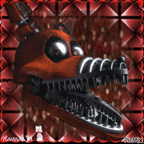 Nightmare Foxy - Nemokamas animacinis gif