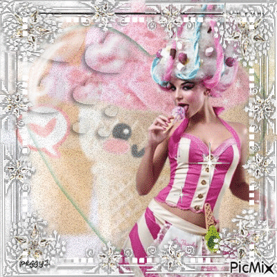 pink and white sweets - Besplatni animirani GIF