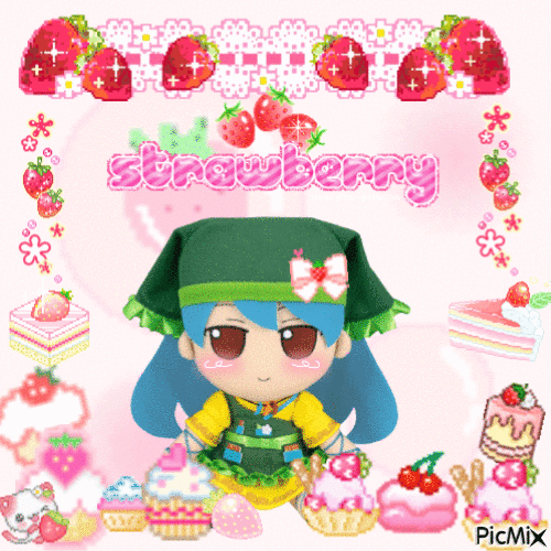 Keiki strawberry paradise <3 - GIF เคลื่อนไหวฟรี
