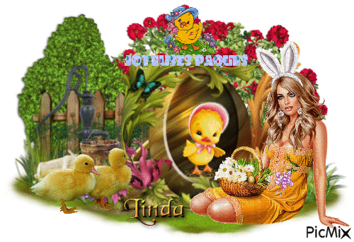Joyeuse Pâques a tous - Ingyenes animált GIF