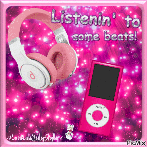 Listenin' to some beats! - Gratis animerad GIF