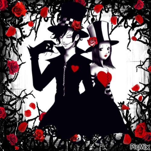 Gothic Valentine's Day - ücretsiz png