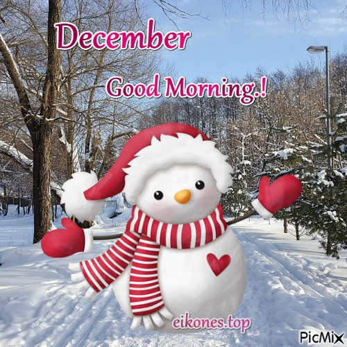 Good morning-December - png gratis