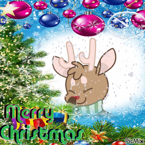 Rudolph Christmas - GIF animasi gratis