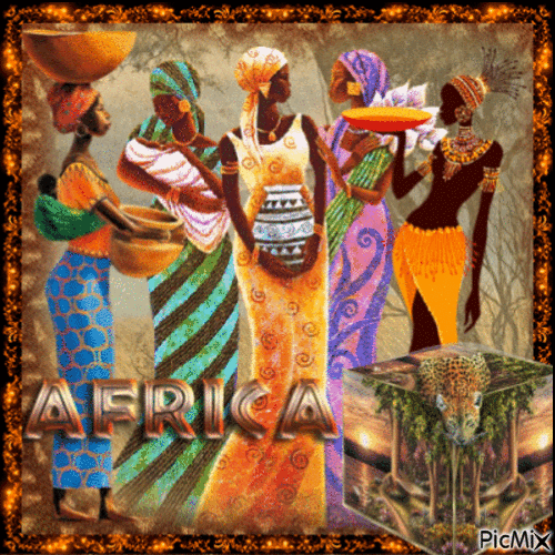 Africa and It's People - Ingyenes animált GIF