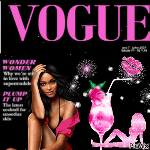 Vogue Cover - Free animated GIF