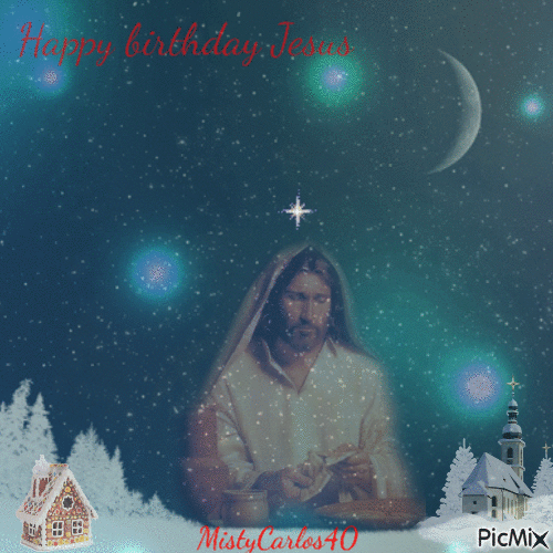 Jesus birthday - Ilmainen animoitu GIF
