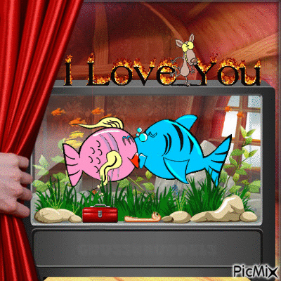I love you - GIF animado gratis