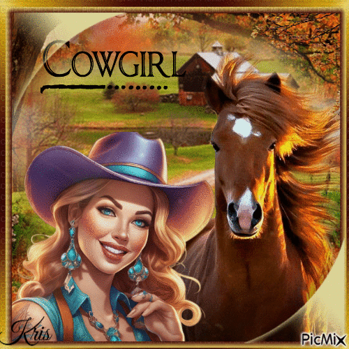 Cowgirl - Darmowy animowany GIF