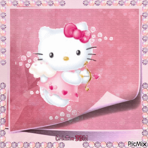 Hello Kitty par BBM - Ingyenes animált GIF
