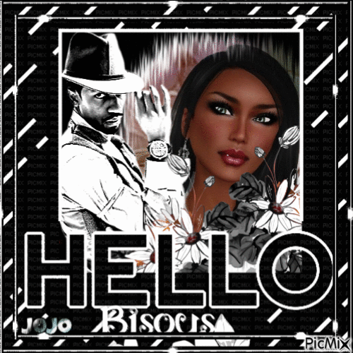 hello bisous - Бесплатный анимированный гифка