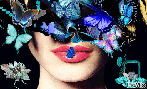 Butterflys blues - Безплатен анимиран GIF